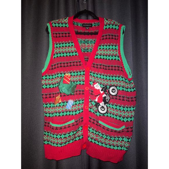 Ugly Christmas Sweater Xmas Vest Size XL - Picture 1 of 3